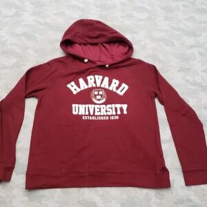 Harvard University Sweatshirt Womens XL Red Pullover Hoodie Career